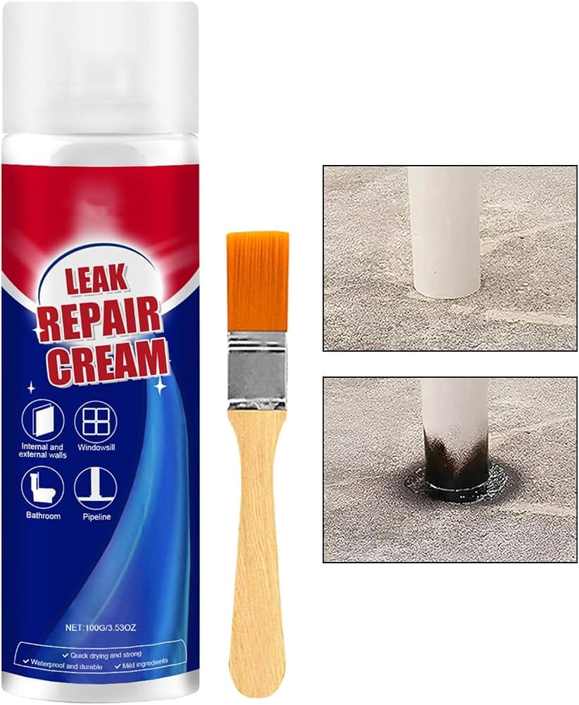 كريم مقاوم للماء لإصلاح التسربات والشقوق – 100 غرام مع فرشاة — Waterproof Leak and Crack Repair Cream with Brush – 100 g