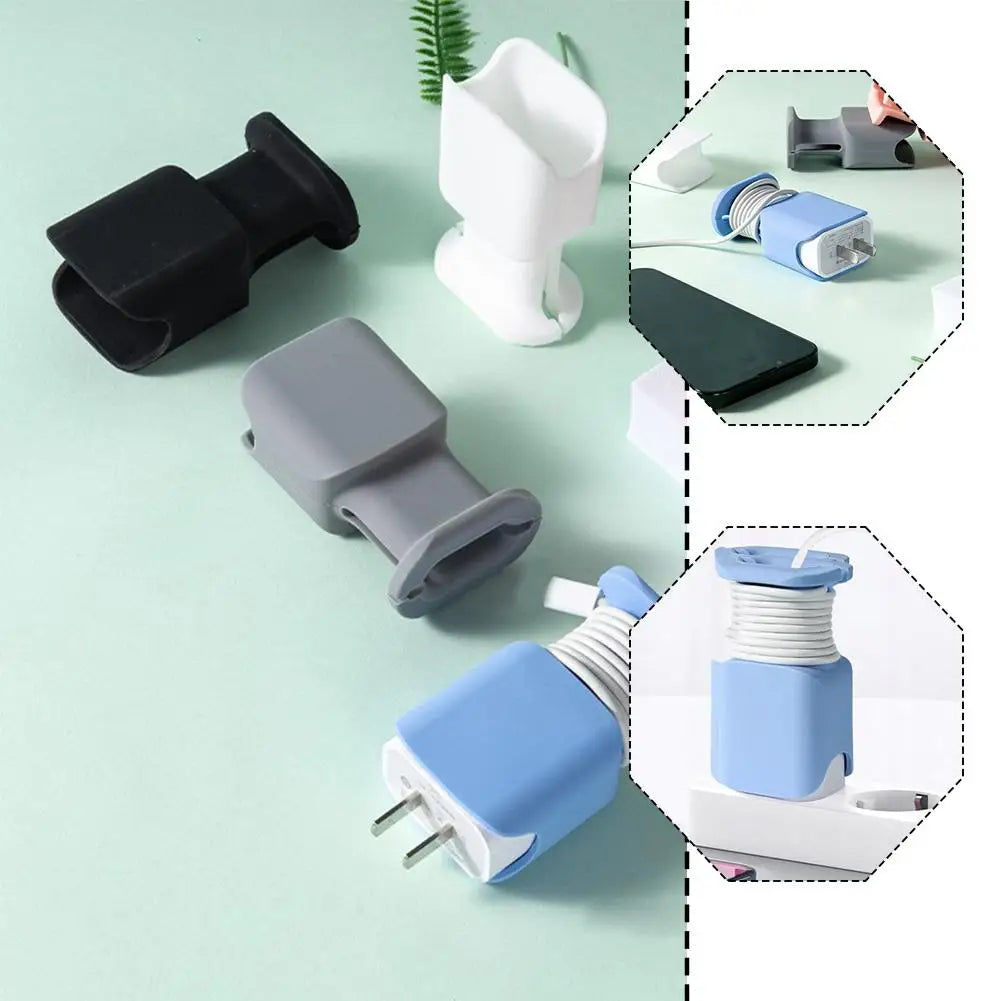منظّم سيليكون لكابل وشاحن الهاتف — Silicone Phone Cable and Charger Organizer