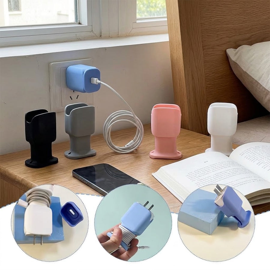 منظّم سيليكون لكابل وشاحن الهاتف — Silicone Phone Cable and Charger Organizer