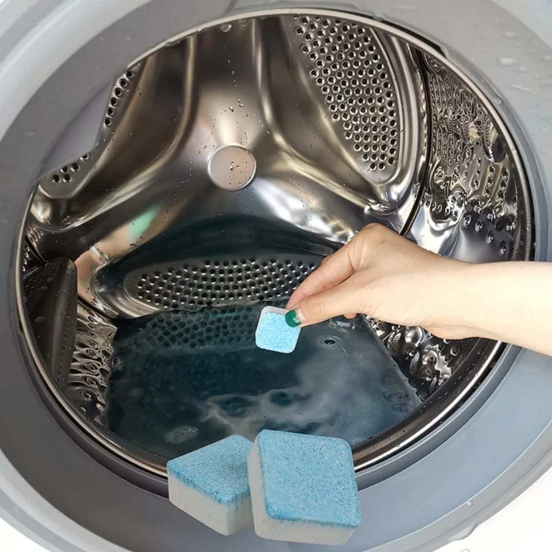 أقراص تنظيف الغسالة من الكلس والأملاح – 12 قرصًا — Washing Machine Cleaning Tablets – 12 Pieces