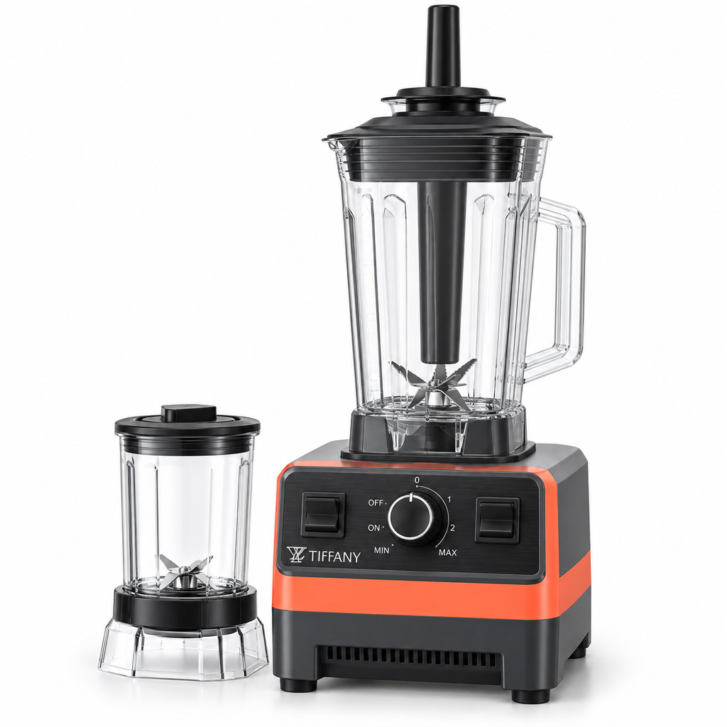 خلاط كهربائي مع مطحنة قهوة 2 في 1 من — TIFFANY 2-in-1 Electric Blender & Coffee Grinder
