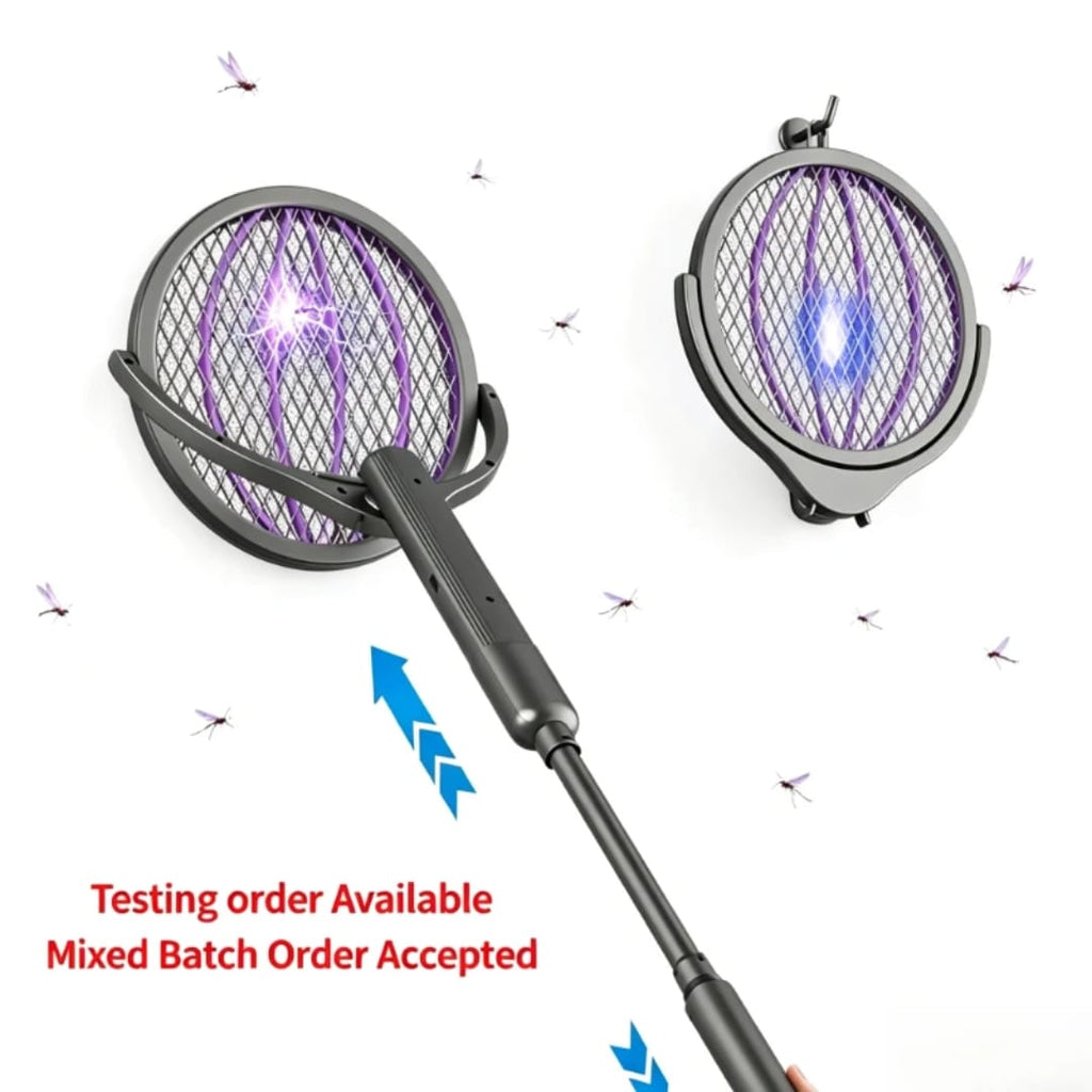 مضرب برغش تشريج فليكسبل رأس متحرك 180 درجة Rechargeable Flexible Mosquito Swatter with 180° Rotating Head