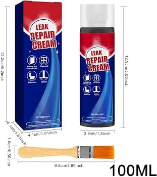 كريم مقاوم للماء لإصلاح التسربات والشقوق – 100 غرام مع فرشاة — Waterproof Leak and Crack Repair Cream with Brush – 100 g
