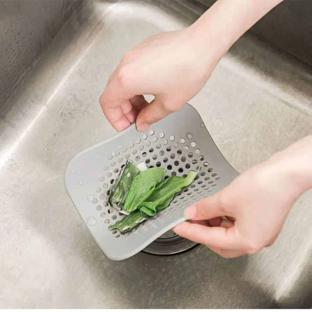 مصفاة سيليكون للمغسلة ومنع انسداد المجاري — Silicone Sink Strainer and Drain Protector
