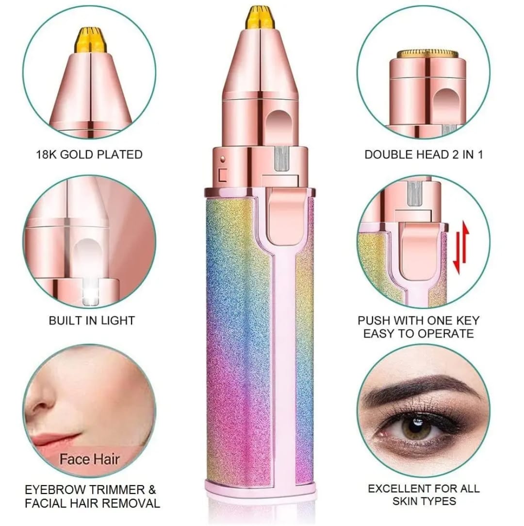 مكنة حواجب تشريج راسين — BLAWLESS 2-in-1 Rechargeable Eyebrow Trimmer