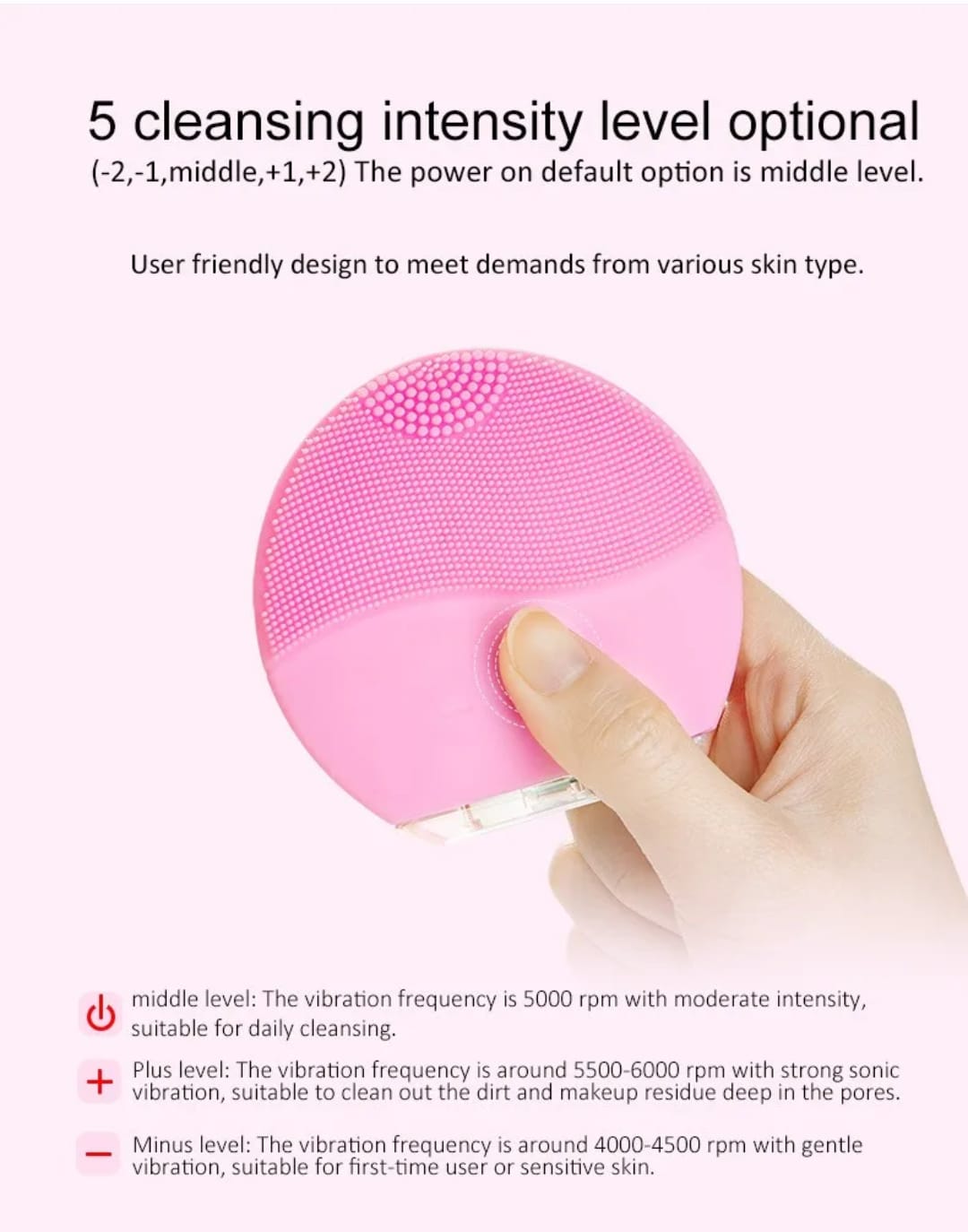 مكنة فوريو لتنظيف الوجه — Rechargeable Silicone Facial Cleansing Brush