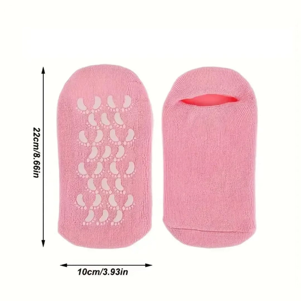 كلسات ترطيب القدمين بالجل والسيليكون مع قاعدة مانعة للانزلاق — Moisturizing Gel Socks with Non-Slip Sole