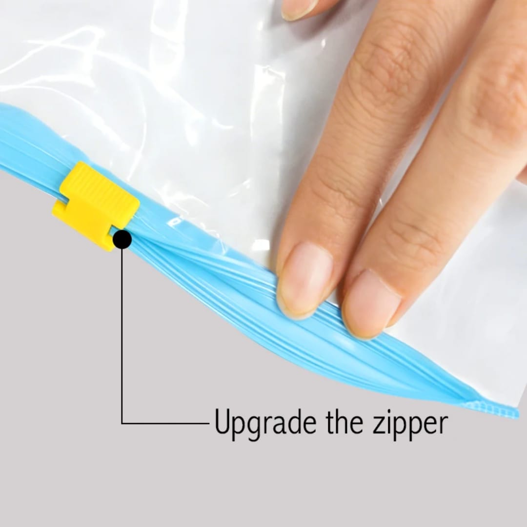 طقم أكياس نايلون بسحّاب لحفظ الطعام – 8 قطع — Zipper Food Storage Bags – 8 Pieces