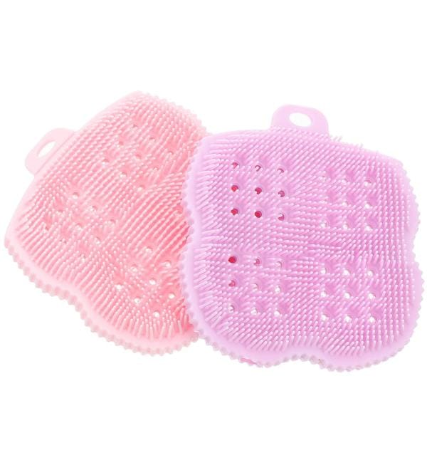 ليفة سيليكون ناعمة للأطفال بوجهين — Double-Sided Soft Silicone Baby Bath Brush