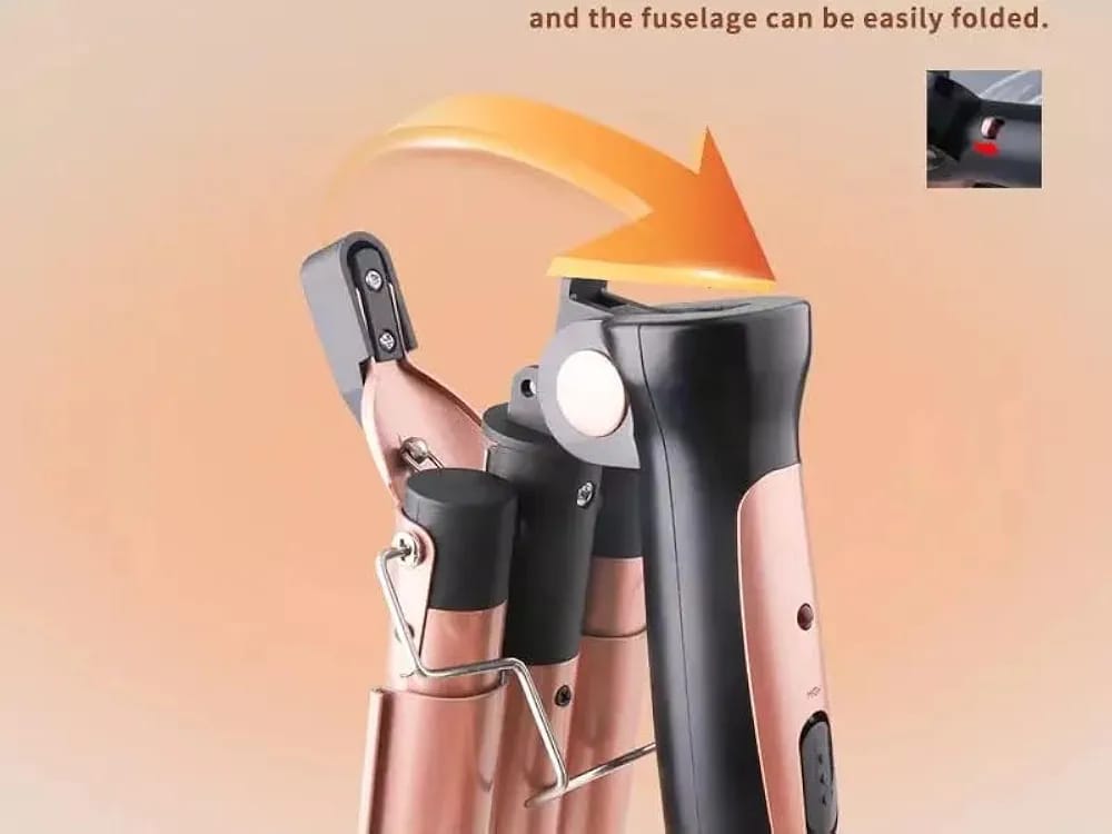 فير شعر 3 اصابع — Kemei KM-1010A Professional Triple-Barrel Hair Waver – 90W