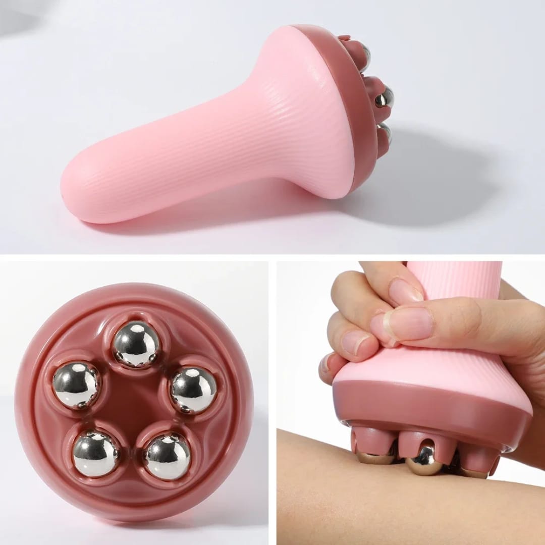 مسكة مساج يدوي راس 5 طابات — Handheld 5-Ball Massage Roller