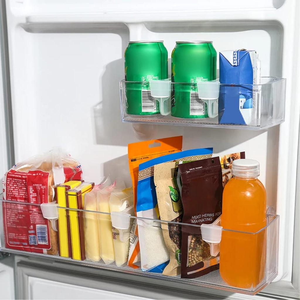 فواصل بلاستيك قابلة للتعديل لتنظيم القناني والعلب – 10 قطع — Adjustable Plastic Bottle and Can Dividers – 10 Pieces