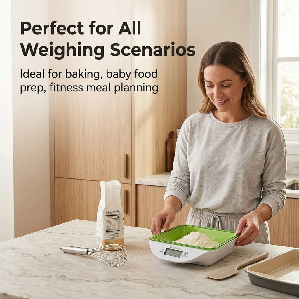 ميزان طعام بصحن قابل للفك حتى 5 كيلو — Food Scale with Removable Bowl – Up to 5 kg
