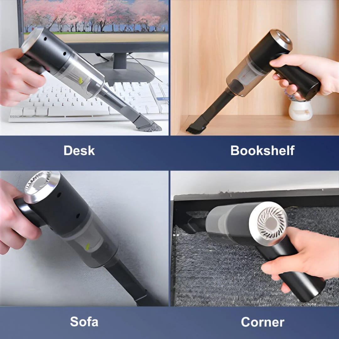 ميني هوفر للسيارة والبيت تشريج 3 في 1 — ⁦3-in-1 Cordless Handheld Vacuum Cleaner⁩
