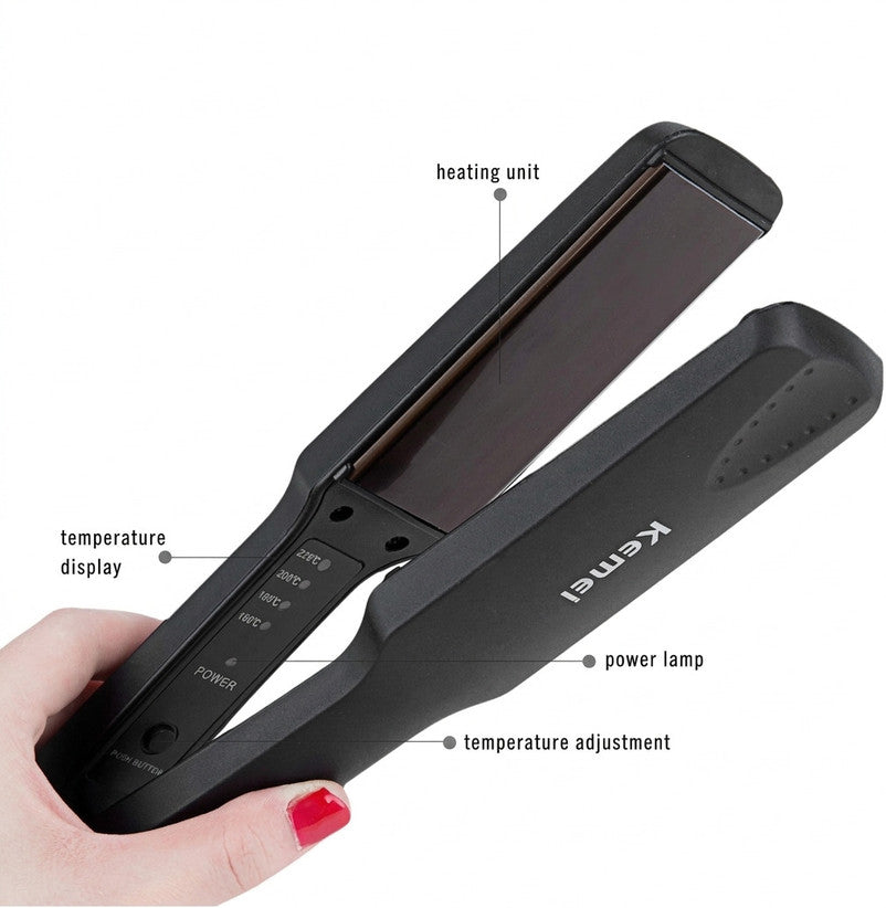 ليس شعر عريض 40 واط — Wide Hair Crimper – 40W