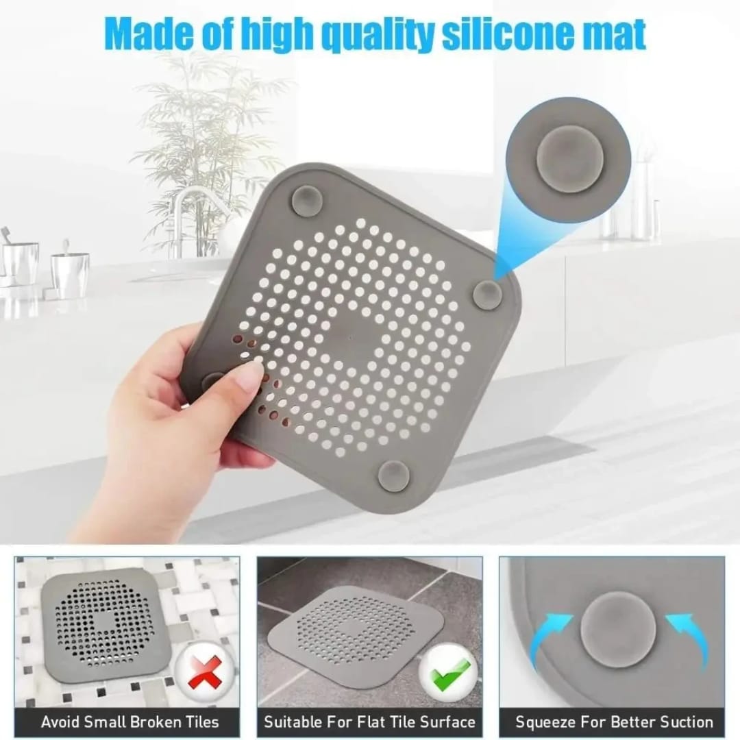 مصفاة سيليكون للمغسلة ومنع انسداد المجاري — Silicone Sink Strainer and Drain Protector