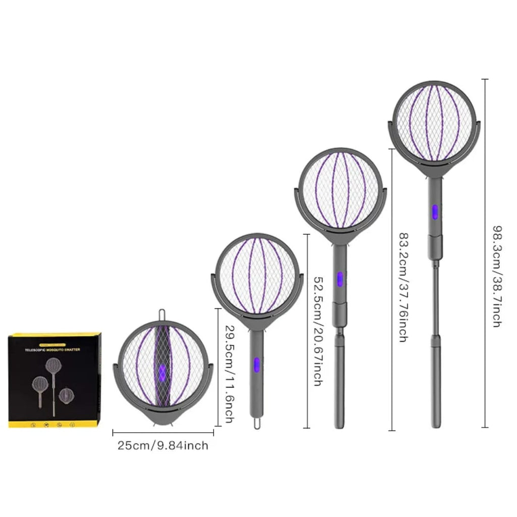 مضرب برغش تشريج فليكسبل رأس متحرك 180 درجة Rechargeable Flexible Mosquito Swatter with 180° Rotating Head