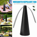 مروحة طاولة لطرد الذباب والحشرات الطائرة تعمل بالبطارية – 24 سم — Battery-Powered Fly Repellent Table Fan – 24 cm