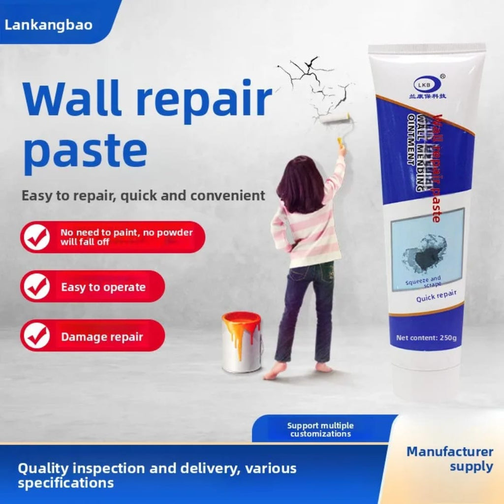 معجون لتسكير وإصلاح تشققات الجدران مع مشحاف – 250 غرام — Wall Crack Repair Paste with Scraper – 250 g