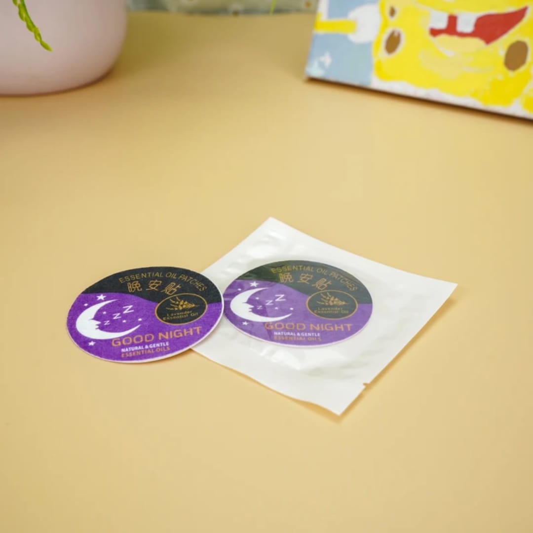 لصقات زيوت عطرية للاسترخاء قبل النوم – 7 لصقات — Relaxing Essential Oil Sleep Patches – 7 Pieces