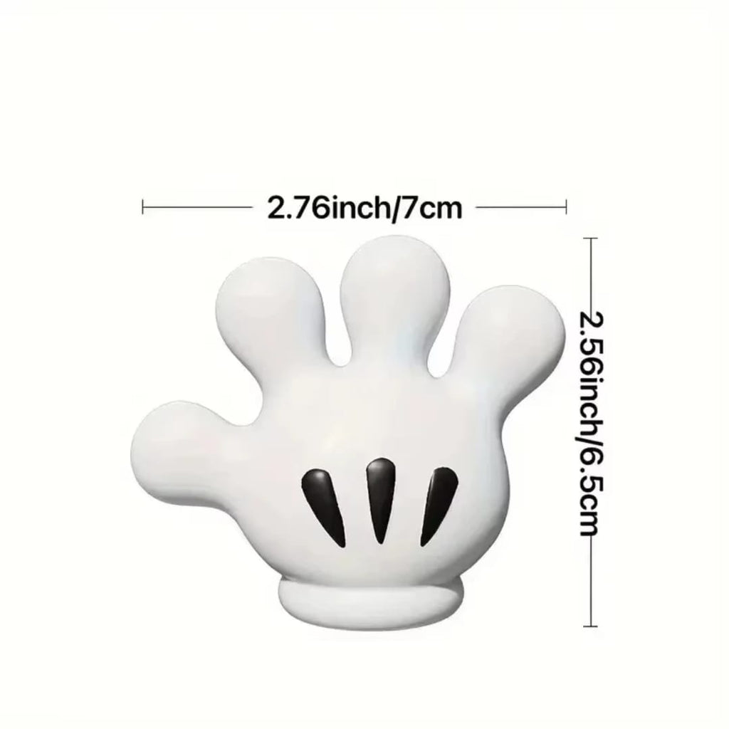 حامل فرشاة أسنان  بشكل كف – شفط بدون حفر — Hand-Shaped Suction Toothbrush Holder – No Drilling
