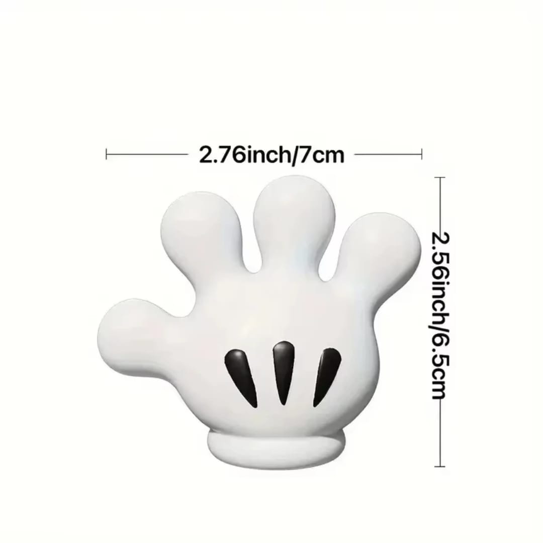 حامل فرشاة أسنان  بشكل كف – شفط بدون حفر — Hand-Shaped Suction Toothbrush Holder – No Drilling