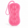 ليفة حمّام سيليكون ناعمة مع حبل تعليق – 13 × 7 سم — Silicone Bath Scrubber – 13 × 7 cm