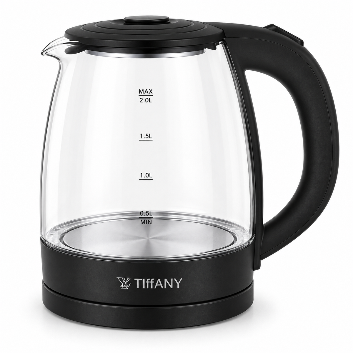 غلاية كهربائية زجاجية سعة 2 لتر بقوة 1500 واط — 2L Glass Electric Kettle – 1500W