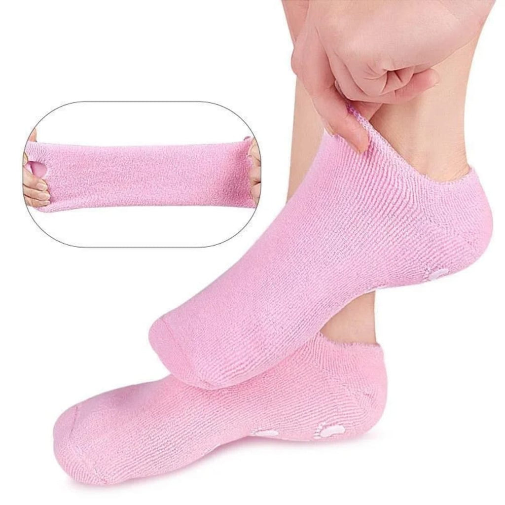 كلسات ترطيب القدمين بالجل والسيليكون مع قاعدة مانعة للانزلاق — Moisturizing Gel Socks with Non-Slip Sole