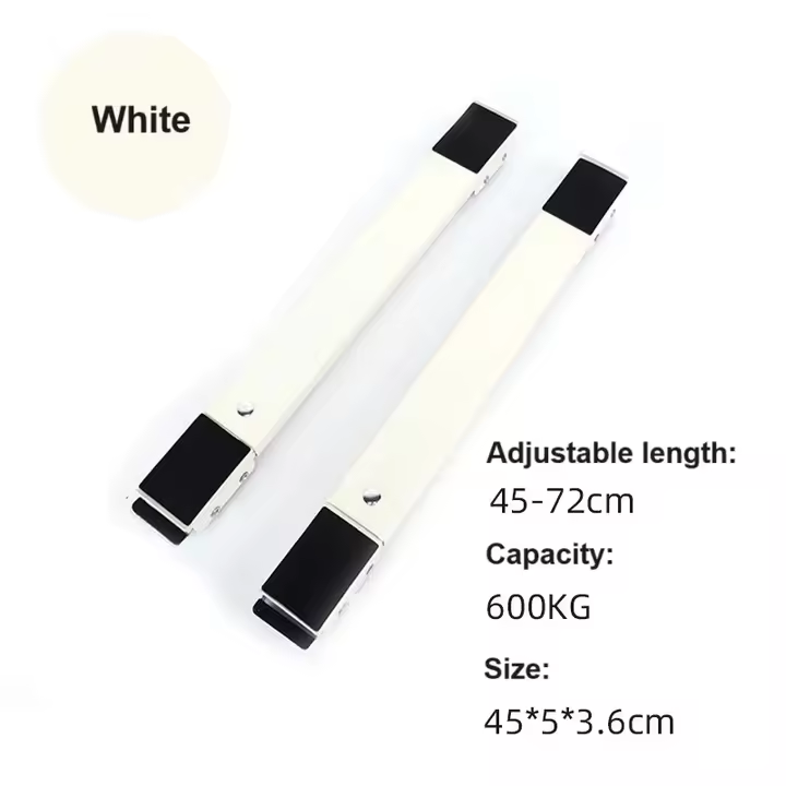 ستاند قابل للتعديل للغسالة والبراد – قطعتان 45–70 سم — 2-Piece Adjustable Appliance Moving Rollers – 45–70 cm