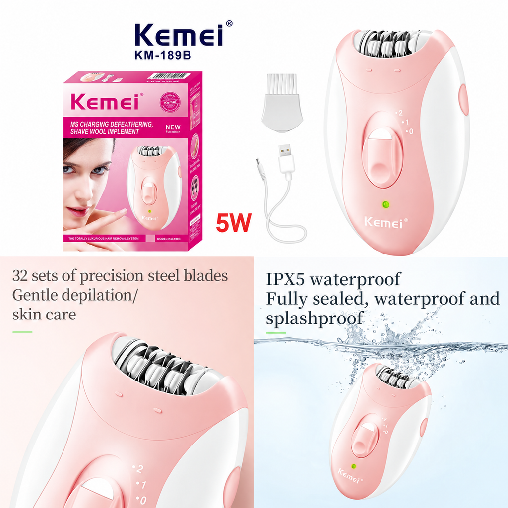 آلة إزالة الشعر كيمي KM-189B تشريج - تفاصيل المنتج