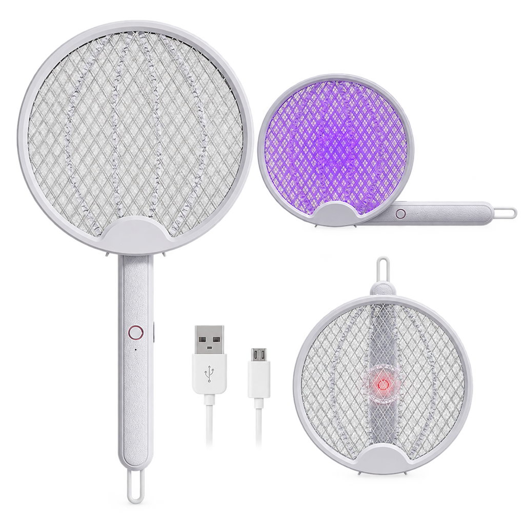 مكنة برغش قابلة للطي تشريج - Rechargeable Foldable Mosquito Swatter