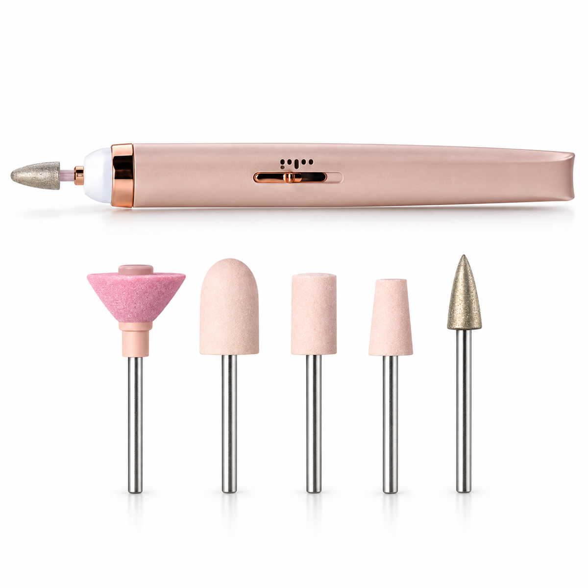 مكنة للعناية بالأظافر مع 5 رؤوس - Electric Nail Care Pen with 5 Heads
