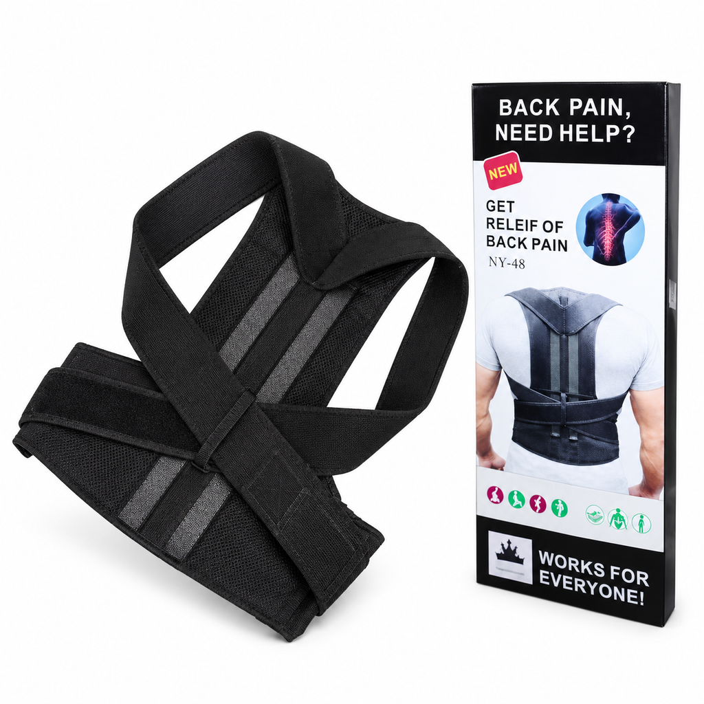 مشد ظهر مع 2 دعامات فولاذ قياس مرن - Posture Support Back Brace with 2 Steel Stays