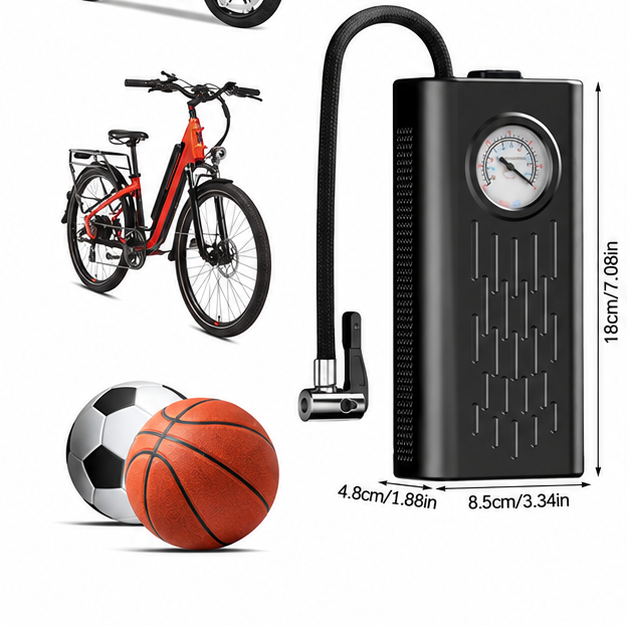 منفخ تشريج متعدد الاستخدامات خفيف الوزن — Rechargeable Multi-Purpose Portable Air Inflator