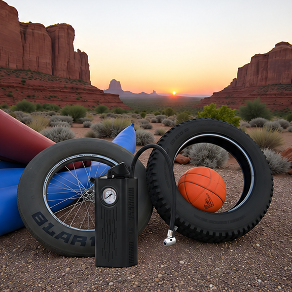 منفخ تشريج متعدد الاستخدامات خفيف الوزن — Rechargeable Multi-Purpose Portable Air Inflator