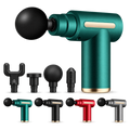 جهاز مساج 4 رؤوس 6 سرعات - 6-Speed Massage Gun with 4 Heads
