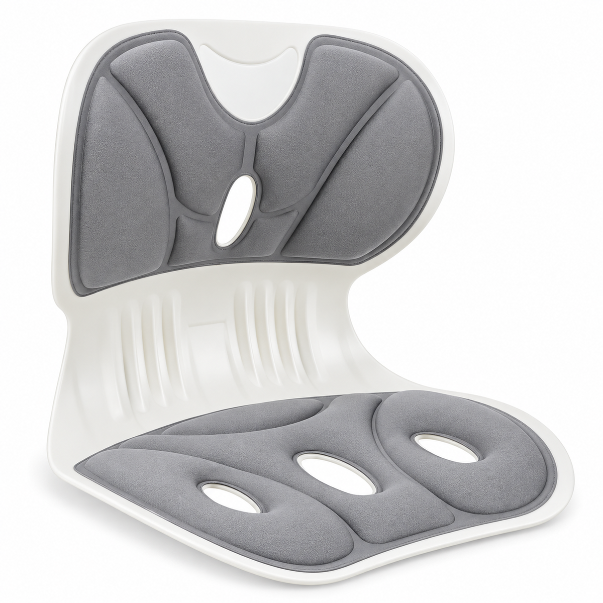 كرسي بلاستيك لتجليس فقرات الظهر مع قاعدة وظهر إسفنج - Folding Back Support Seat with Foam Base and Backrest