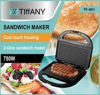 ساب ساندويش كهربائية لشريحتين بقوة 750 واط — 2-Slice Electric Sandwich Maker – 750W
