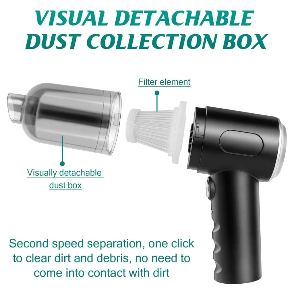 مكنسة سيارة محمولة 4 في 1 — 4-in-1 Cordless Handheld Vacuum Cleaner