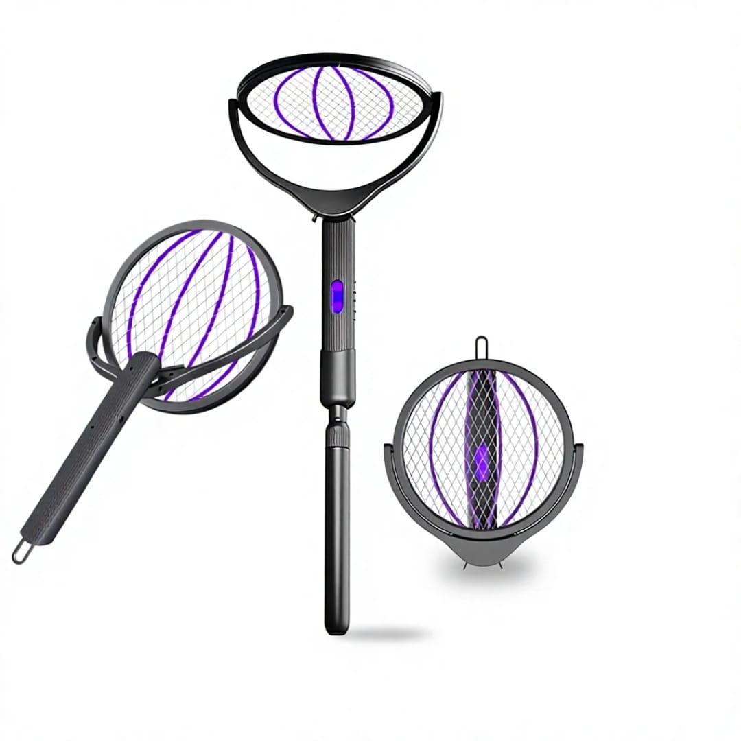 مضرب برغش تشريج فليكسبل رأس متحرك 180 درجة Rechargeable Flexible Mosquito Swatter with 180° Rotating Head