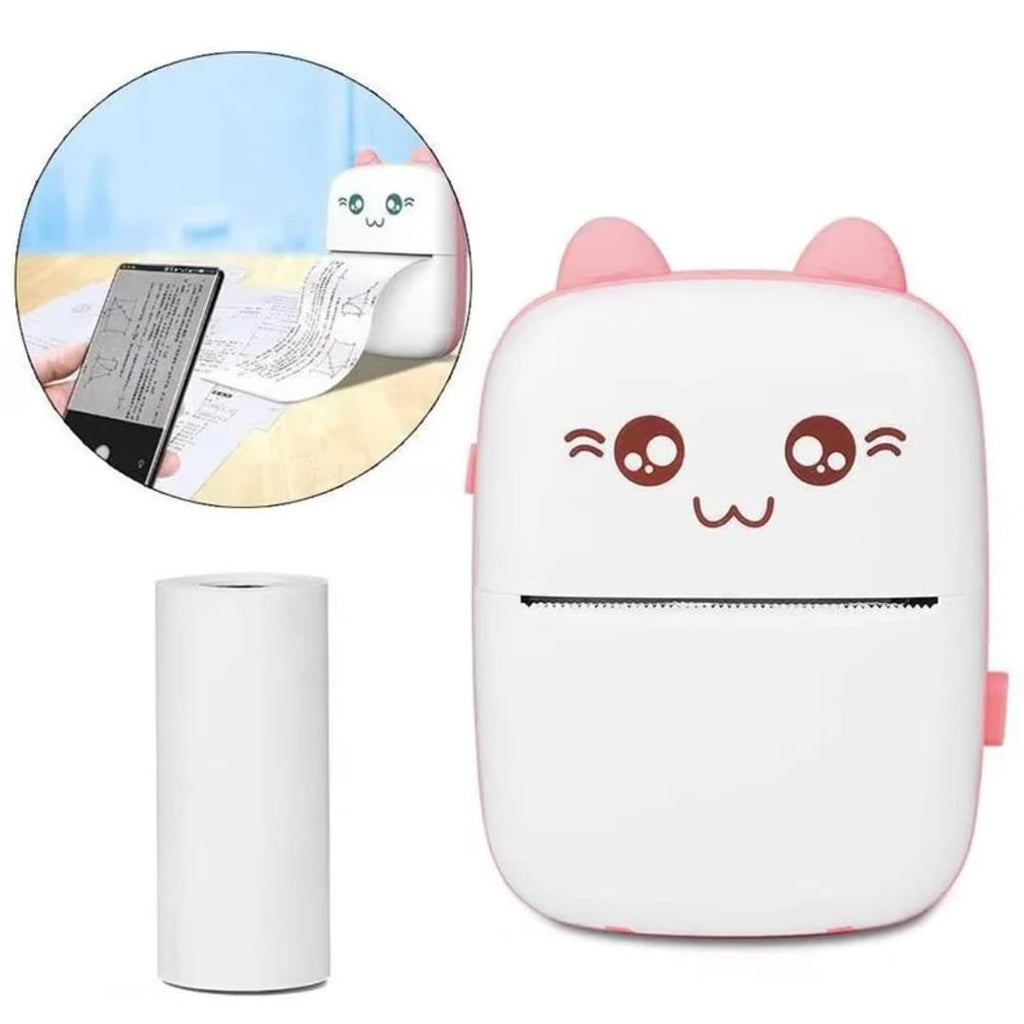 طابعة حرارية صغيرة لاسلكية بالبلوتوث من دون حبر — Wireless Bluetooth Mini Thermal Printer – Inkless