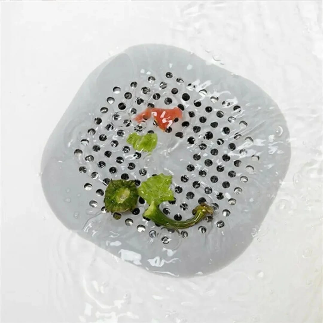 مصفاة سيليكون للمغسلة ومنع انسداد المجاري — Silicone Sink Strainer and Drain Protector