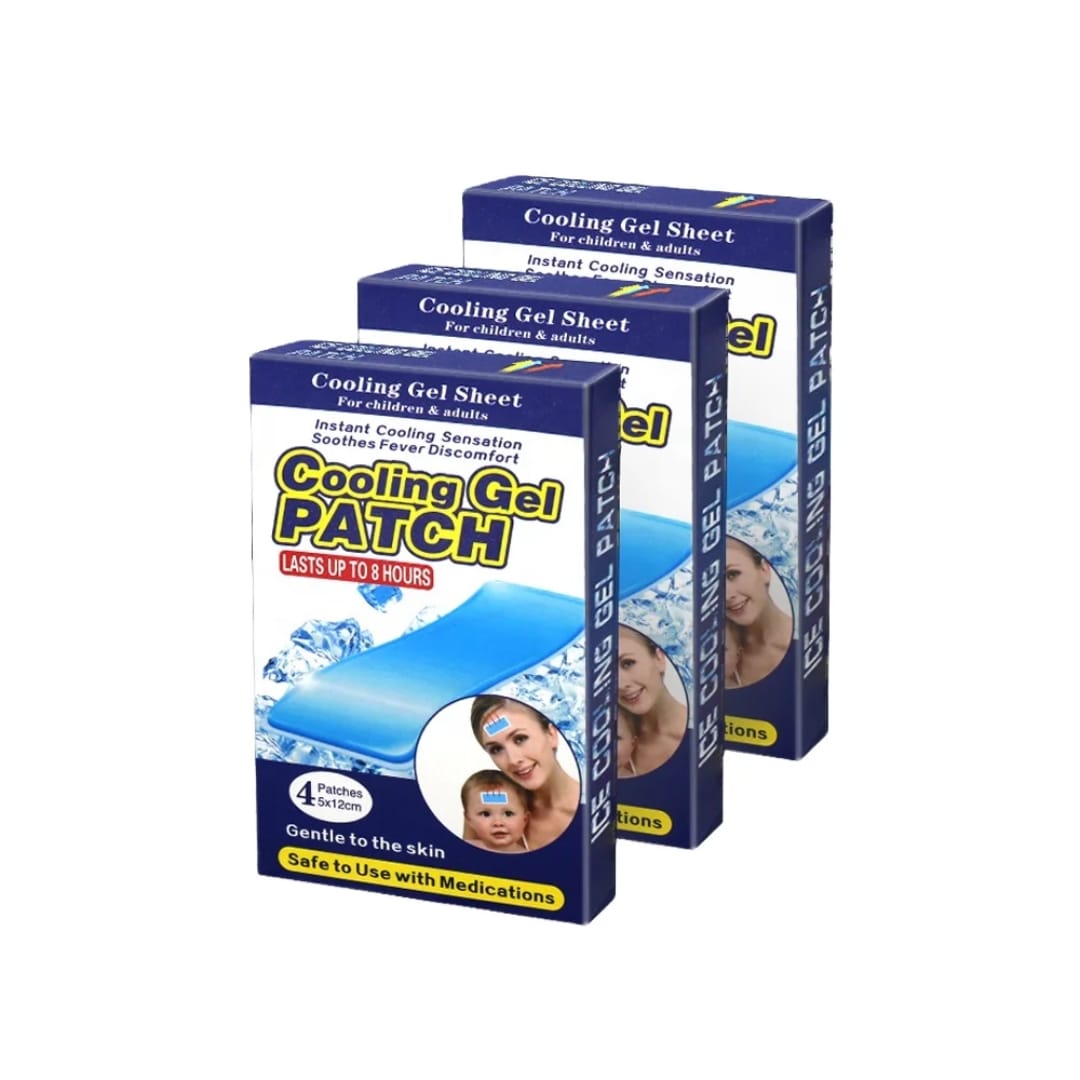لزقة خافض حراره 4 قطع — Cooling Fever Patches – 4 Pieces