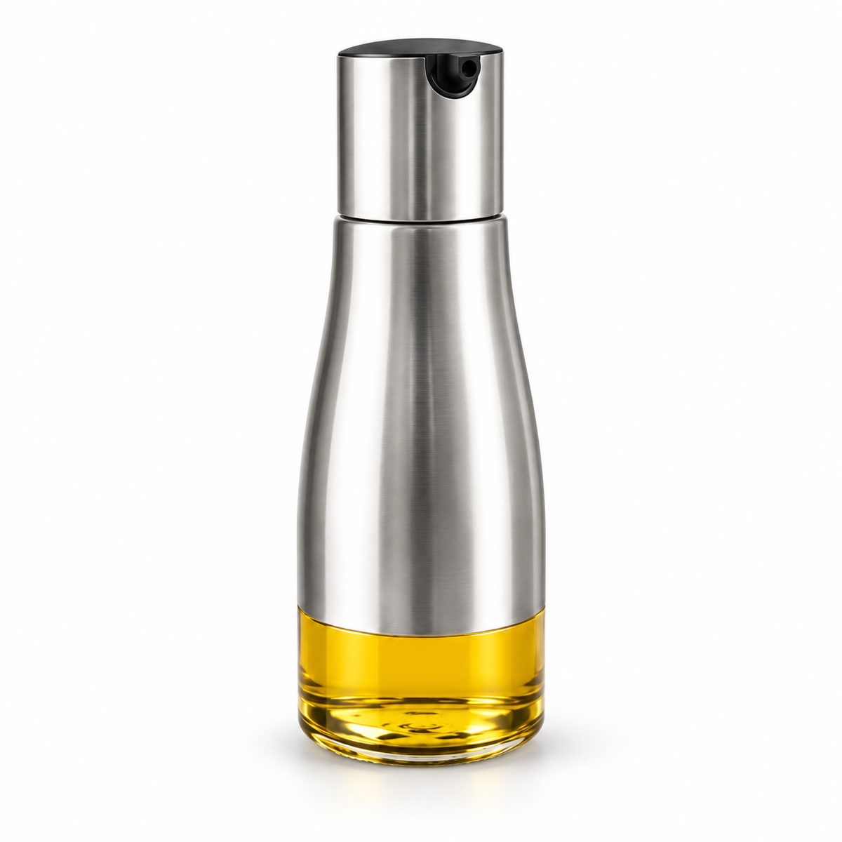 مرشّة زيت من الستانلس ستيل والزجاج – سعة 320 مل — Stainless Steel and Glass Oil Sprayer – 320 ml