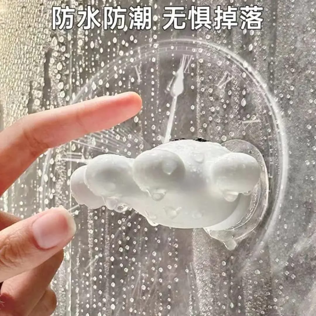 حامل فرشاة أسنان  بشكل كف – شفط بدون حفر — Hand-Shaped Suction Toothbrush Holder – No Drilling