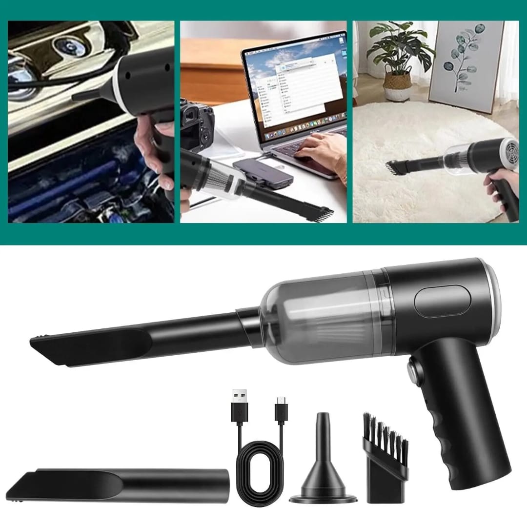 ميني هوفر للسيارة والبيت تشريج 3 في 1 — ⁦3-in-1 Cordless Handheld Vacuum Cleaner⁩
