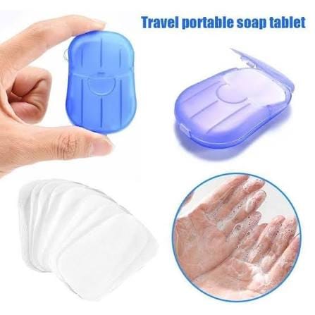 علبة صابون ورق 30 قطعة — Disposable Paper Soap Sheets – 30 Pieces