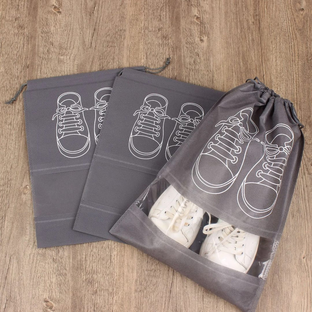 كيس أحذية قماش مع ربطة Fabric Shoe Storage Bag with Drawstring