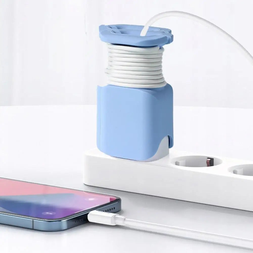 منظّم سيليكون لكابل وشاحن الهاتف — Silicone Phone Cable and Charger Organizer